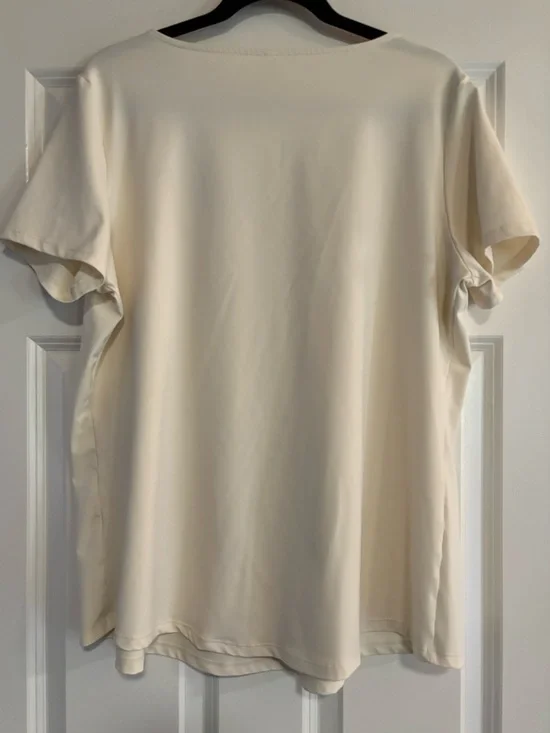 Halara Classic Square-Neck Pleated Women's Top, size XL - Picture 4 of 6